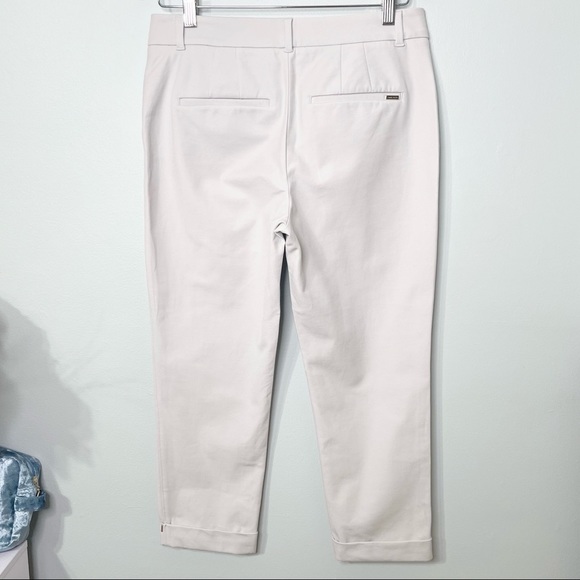 White House Black Market The Slim Crop Dress Pants Cuffed Ankle Pant 4 - Picture 5 of 14